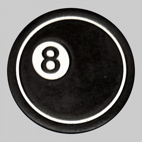 8-Ball Embossed Leather Patch