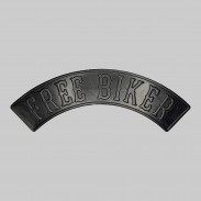 Rocker Free Biker aus geprägtem Leder – Schwarz