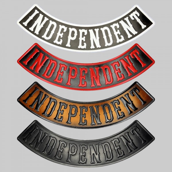 Independent embossed leather rocker – Bottom, 4 colours
