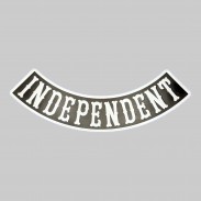 Independent embossed leather rocker – black and white