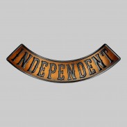 Rocker Independent aus geprägtem Leder – Antik-Braun