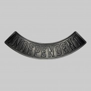 Rocker Independent aus geprägtem Leder – Schwarz