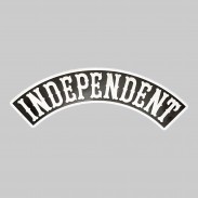 Rocker Independent en cuir embouti – noir et blanc