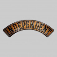 Independent embossed leather rocker – antique brown