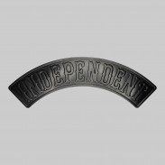 Rocker Independent aus geprägtem Leder – Schwarz