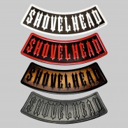 Shovelhead embossed leather rocker – Bottom, 4 colours