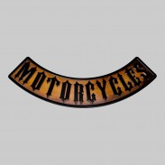 Rocker Motorcycles en cuir embouti – marron vieilli