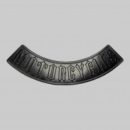Rocker Motorcycles aus geprägtem Leder – Schwarz