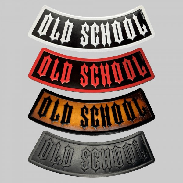 Rocker Old School en cuir embouti – bas, 4 couleurs
