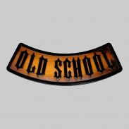 Rocker Old School aus geprägtem Leder – Antik-Braun