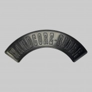 Rocker Hardcore-Rider en cuir embouti – noir