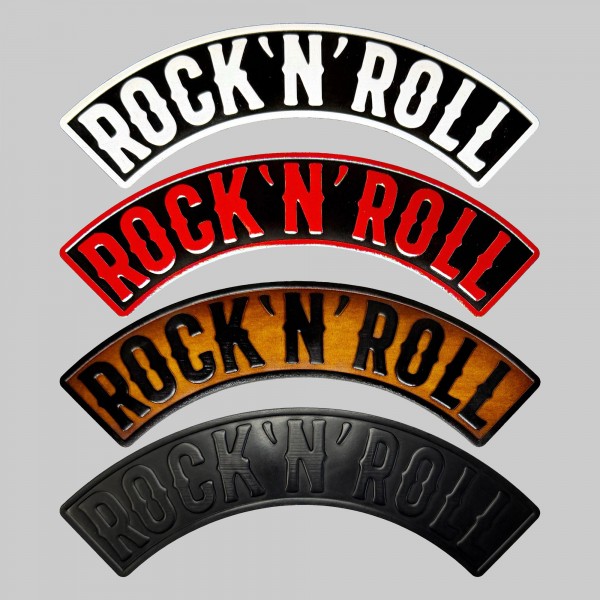 Rocker Rock'n'Roll aus geprägtem Leder – oben, 4 Farben