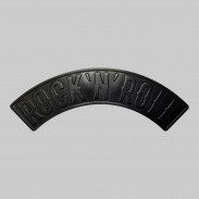 Rocker Rock'n'Roll aus geprägtem Leder – Schwarz