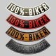 Rocker 100%-Biker aus geprägtem Leder – unten, 4 Farben