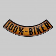 Rocker 100%-Biker en cuir embouti – marron vieilli