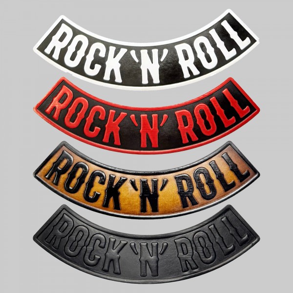 Rock'n'Roll embossed leather rocker – Bottom, 4 colours