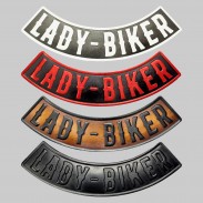 Rocker Lady-Biker aus geprägtem Leder – unten, 4 Farben