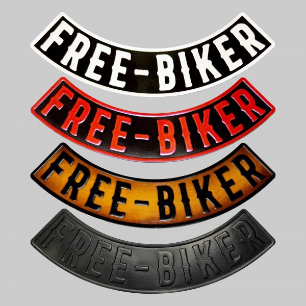Rocker Free-Biker en cuir embouti – haut, 4 couleurs
