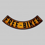 Rocker Free-Biker en cuir embouti – marron vieilli