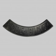 Rocker Free-Biker en cuir embouti – noir