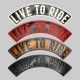 Rocker Live To Ride en cuir embouti – haut, 4 couleurs