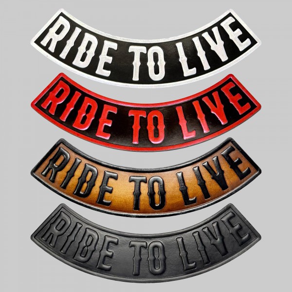 Rocker Ride To Live en cuir embouti – bas, 4 couleurs
