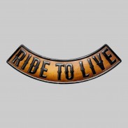 Rocker Ride To Live aus geprägtem Leder – Antik-Braun