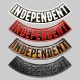 Rocker Independent en cuir embouti – bas, petit format, 4 couleurs