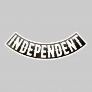 Independent embossed leather rocker – black and white