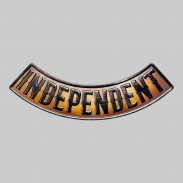 Rocker Independent en cuir embouti – marron vieilli