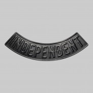 Rocker Independent aus geprägtem Leder – Schwarz