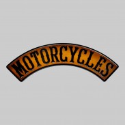 Rocker Motorcycles en cuir embouti – marron vieilli