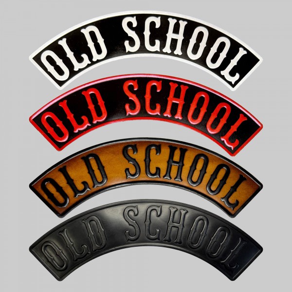 Rocker Old School en cuir embouti – haut, 4 couleurs
