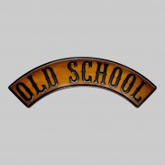 Rocker Old School en cuir embouti – marron vieilli