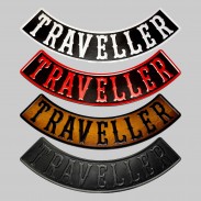 Traveller embossed leather rocker – Bottom, 4 colours