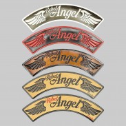 Rocker Rebel Angel en cuir embouti – haut grand format, 5 couleurs