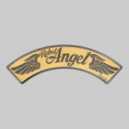 Rebel Angel embossed leather rocker – natural leather