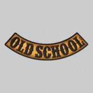 Old School embossed leather rocker – antique brown