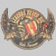 Legends Never Die coloured leather patch, large size