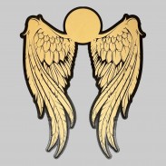 Patch ailes d’ange en cuir embouti – cuir naturel