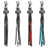 Porte-clés à franges Lady Biker – les 4 couleurs de franges