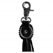 Porte-clés à franges Croix celtique – vue arrière : anneau brisé 30 mm pour les clés