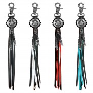 Porte-clés à franges Étoile de shérif – les 4 couleurs de franges