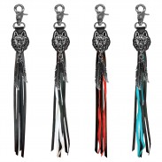 Porte-clés à franges Tête de loup – les 4 couleurs de franges