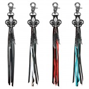 Porte-clés à franges Fleur de lys – les 4 couleurs de franges