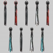 Concho ovale onyx – rivet à franges – les 9 versions