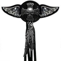 Conchos Ailes à Riveter Mini Tête de Mort Celtique - custom