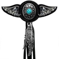 Conchos Ailes à Riveter Perle Bleue - biker