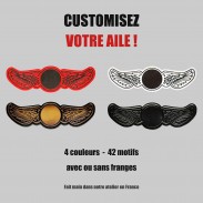 Customisez votre aile : 4 couleurs, 42 motifs, avec ou sans franges