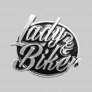 Lady Biker moyen – motif à riveter en étain, sans rondelle